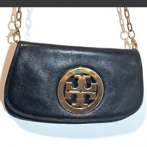 Tory Burch Leather Shoulder bag with Gold Chain